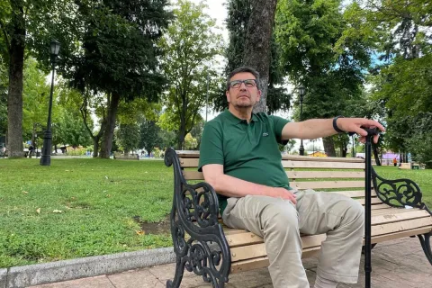 Pedro Pablo Arroyo, paciente con ACV