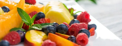 Bandeja con frutas