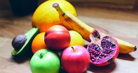 Alimentación saludables, frutas de invierno