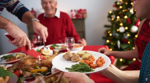 Comida saludable de fin de año