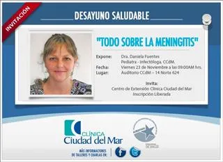 CCdM ofrecerá Desayuno Saludable sobre la Meningitis